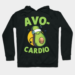 Avo-Cardio Pun Workout Running Avocado Exercise Hoodie